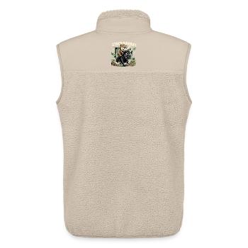 Aktienmarkt Börse Stier Bulle Bär Gewinn Geschenk - Unisex Sherpaweste von Stanley/Stella - Beige - Hinten - AI Model Male 178 light (178cm)