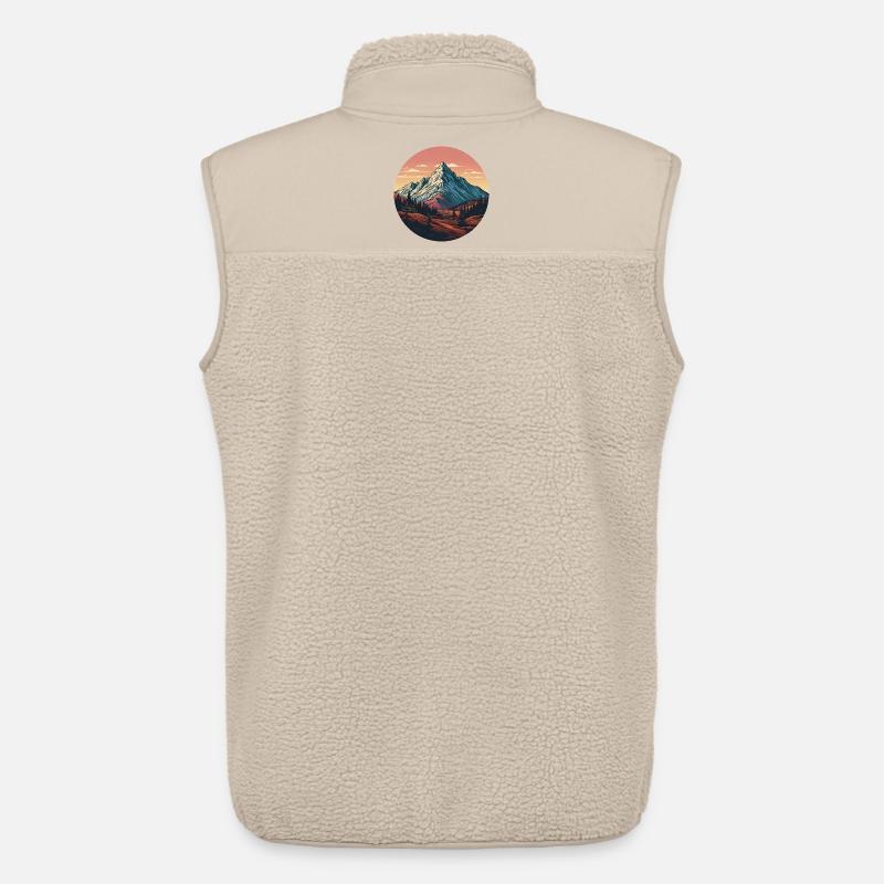 Landschaft Wald von Monagne - Unisex Sherpaweste von Stanley/Stella - Beige