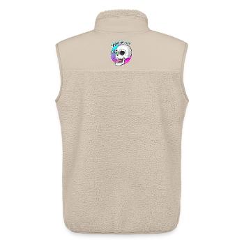 Mort de rire - Veste sans manches sherpa unisexe Stanley/Stella - beige - Dos - AI Model Male 178 light (178cm)