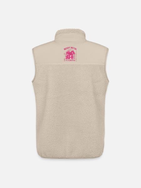 Heavy Metal – Ritter & Pferd Mittelalter-Design - Unisex Sherpaweste von Stanley/Stella - Beige