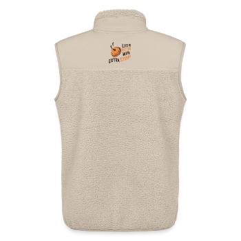 Life is Better with Extra Syrup - Unisex Sherpa Gilet by Stanley/Stella - beige - Back - AI Model Male 178 light (178cm)