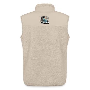 King of the Road - Unisex Sherpaweste von Stanley/Stella - Beige - Hinten - AI Model Male 178 light (178cm)