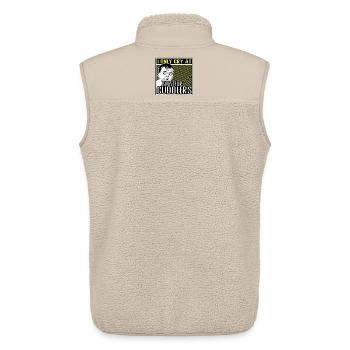I Only Cry at Amateur Cuddlers - Unisex Sherpa Gilet by Stanley/Stella - beige - Back - AI Model Male 178 light (178cm)