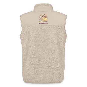 Ohne Pelmeni nix schöne Frau Art Nouveau Geschenk - Unisex Sherpaweste von Stanley/Stella - Beige - Hinten - AI Model Male 178 light (178cm)