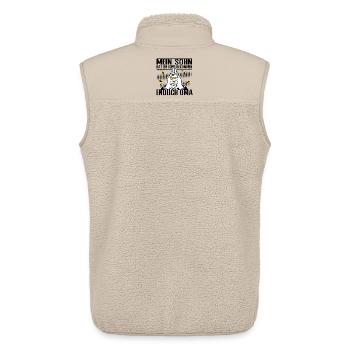 Endlich Oma – Mein Sohn hat ein Kind bekommen - Unisex Sherpaweste von Stanley/Stella - Beige - Hinten - AI Model Male 178 light (178cm)