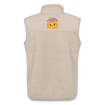 MUTTERTAG MAMA MAULTASCHEN - Unisex Sherpaweste von Stanley/Stella - Beige - Hinten - AI Model Male 178 light (178cm)