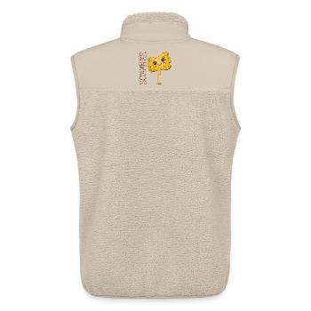 SOMMER EISCREME MAULTASCHEN - Unisex Sherpaweste von Stanley/Stella - Beige - Hinten - AI Model Male 178 light (178cm)