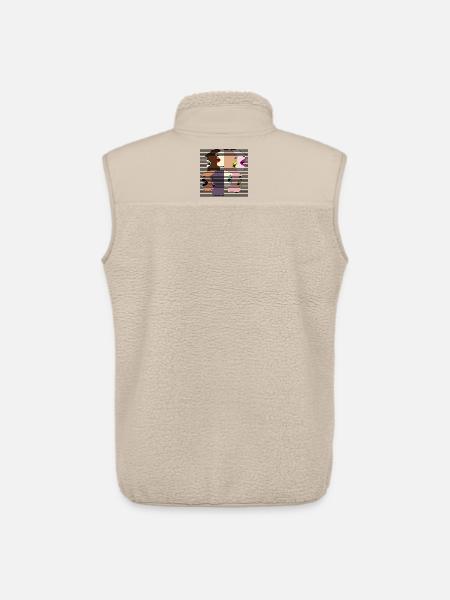 CRIS : LES FEMMES VOTENT DÉMOCRATIE - Veste sans manches sherpa unisexe Stanley/Stella - beige