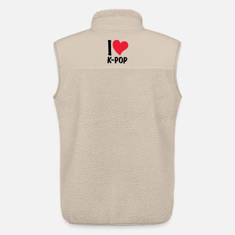 Ich liebe K-Pop - Unisex Sherpaweste von Stanley/Stella - Beige