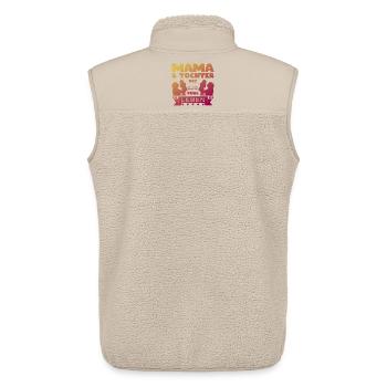 Mama und Tochter Ein Bund fürs Leben Geschenk - Unisex Sherpaweste von Stanley/Stella - Beige - Hinten - AI Model Male 178 light (178cm)