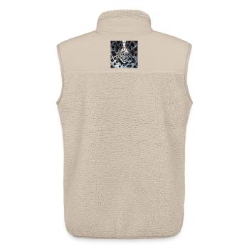 Spiral Staircase Atrium - Unisex Sherpa Gilet by Stanley/Stella - beige - Back - AI Model Male 178 light (178cm)