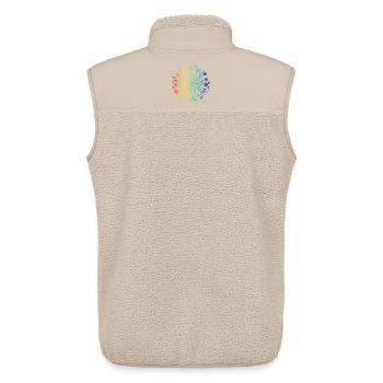 Emotional Spectrum Mandala - Unisex Sherpa Gilet by Stanley/Stella - beige - Back - AI Model Male 178 light (178cm)