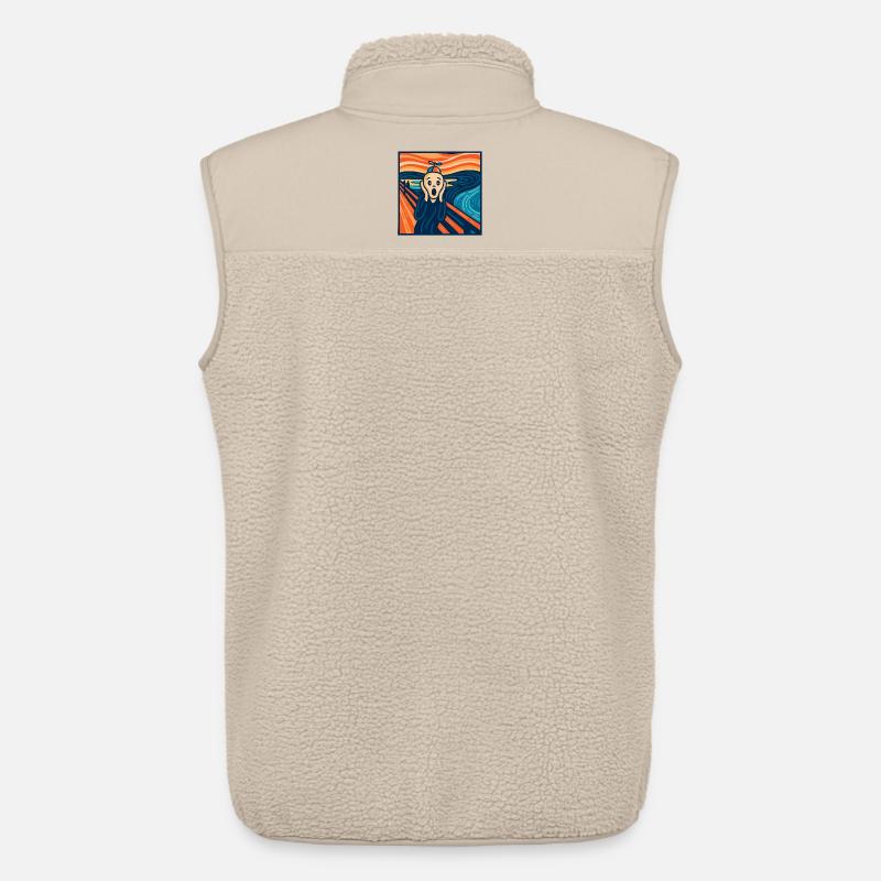 Der (fast) heitere Scream - Unisex Sherpaweste von Stanley/Stella - Beige