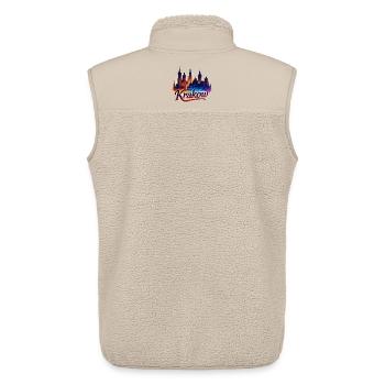 Krakow Kraków City Poland Gift - Unisex Sherpa Gilet by Stanley/Stella - beige - Back - AI Model Male 178 light (178cm)