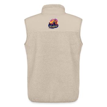 Krakow Kraków City Poland Gift - Unisex Sherpa Gilet by Stanley/Stella - beige - Back - AI Model Male 178 light (178cm)