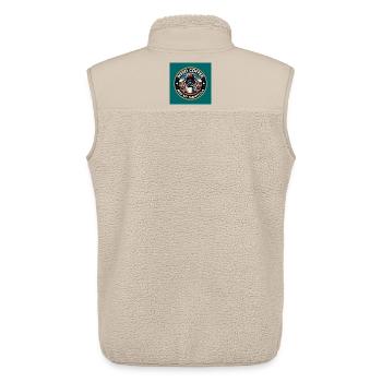 J’ai juste besoin de café et de ma tarentule araignée - Veste sans manches sherpa unisexe Stanley/Stella - beige - Dos - AI Model Male 178 light (178cm)