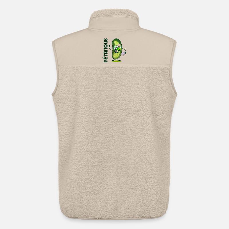 Pétanque-Gurken - Unisex Sherpaweste von Stanley/Stella - Beige