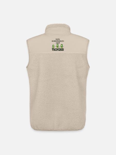 ABSCHIED KOLLEGEN TSCHÜSS GURKEN - Unisex Sherpaweste von Stanley/Stella - Beige