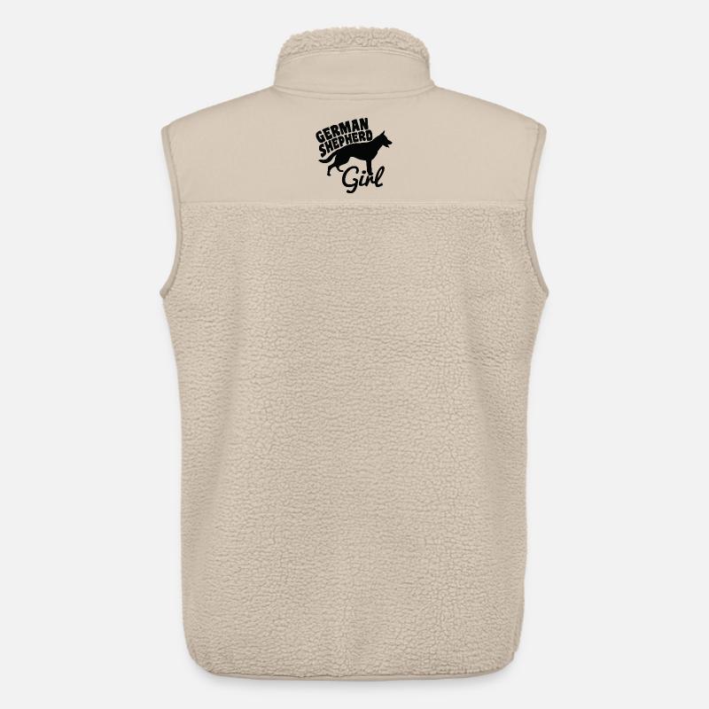 Deutscher Schäferhund Mädchen - Unisex Sherpaweste von Stanley/Stella - Beige