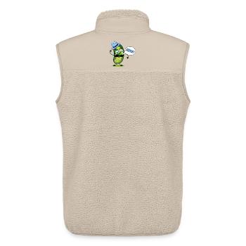 SCHNURRBART GEWÜZGURKEN BAYERN SERVUS - Unisex Sherpaweste von Stanley/Stella - Beige - Hinten - AI Model Male 178 light (178cm)