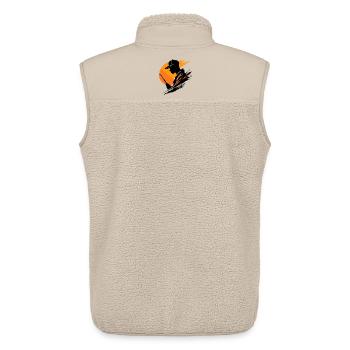 Artist Painting Studio - Unisex Sherpa Gilet by Stanley/Stella - beige - Back - AI Model Male 178 light (178cm)