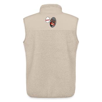 JUGENDSPRACHE REDE SCHWARZE OLIVE - Unisex Sherpaweste von Stanley/Stella - Beige - Hinten - AI Model Male 178 light (178cm)