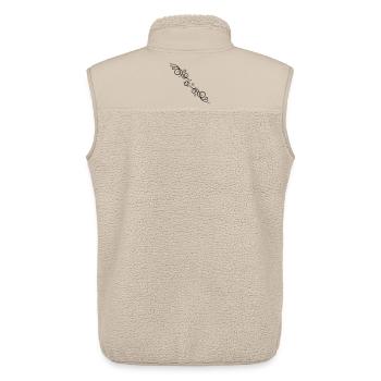 Sterne Ornament Tattoo Style - Unisex Sherpaweste von Stanley/Stella - Beige - Hinten - AI Model Male 178 light (178cm)