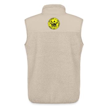 Bachelor Party Crew Logo Design - Unisex Sherpa Gilet by Stanley/Stella - beige - Back - AI Model Male 178 light (178cm)