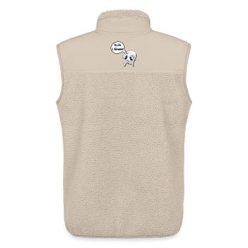 School enrolment school child 1st grade primary school Geist - Unisex Sherpa Gilet by Stanley/Stella - beige - Back - AI Model Male 178 light (178cm)