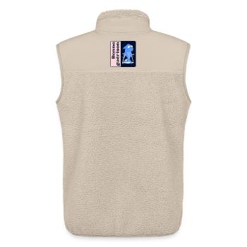 Gute heilende Füße - Unisex Sherpaweste von Stanley/Stella - Beige - Hinten - AI Model Male 178 light (178cm)