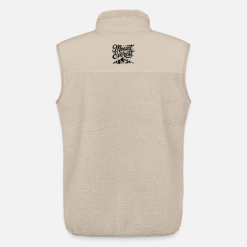 Mont Everest - Conception de souvenirs - Veste sans manches sherpa unisexe Stanley/Stella - beige