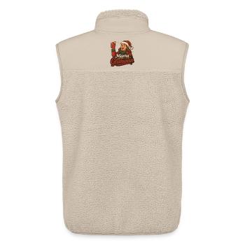 Mama braucht ihren Glühwein - Unisex Sherpaweste von Stanley/Stella - Beige - Hinten - AI Model Male 178 light (178cm)