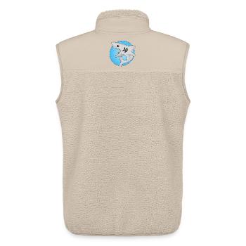 Manga-Hai - Unisex Sherpaweste von Stanley/Stella - Beige - Hinten - AI Model Male 178 light (178cm)