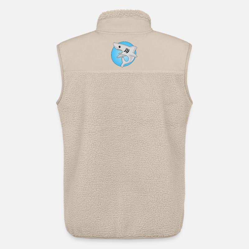 Manga shark - Unisex Sherpa Gilet by Stanley/Stella - beige