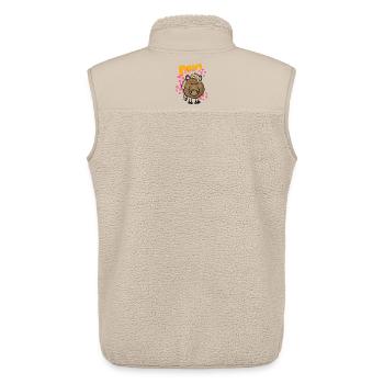 Pony Love - Unisex Sherpa Gilet by Stanley/Stella - beige - Back - AI Model Male 178 light (178cm)