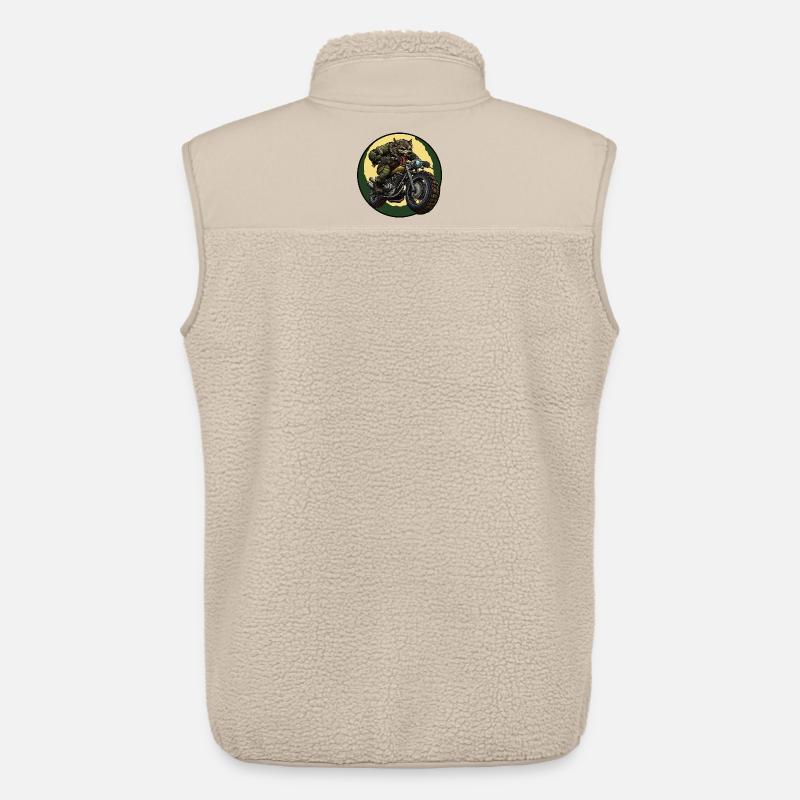Werwolf-Biker unter Mondschein - Unisex Sherpaweste von Stanley/Stella - Beige