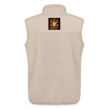 La Boo Boo Halloween Geist - Unisex Sherpaweste von Stanley/Stella - Beige - Hinten - AI Model Male 178 light (178cm)