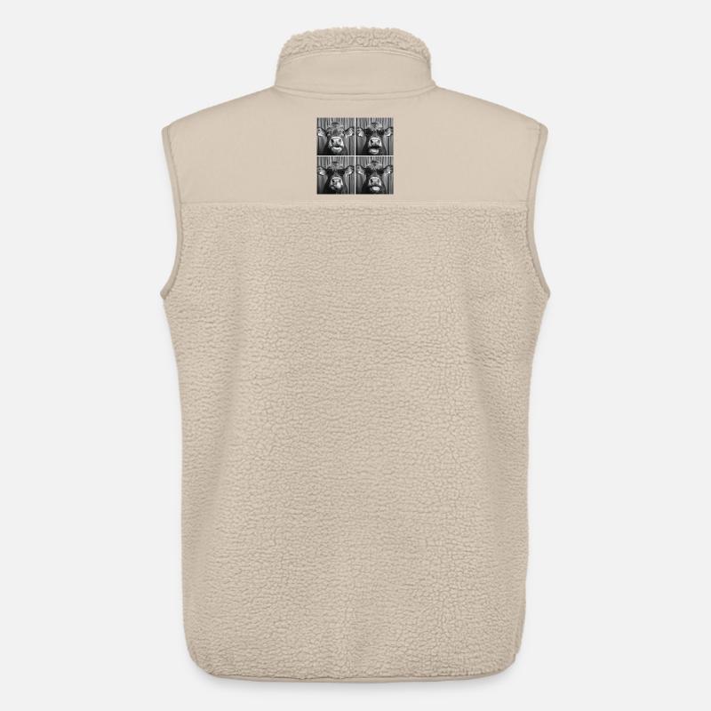 Sjove ko-solbriller - Stanley/Stella unisex sherpavest - beige