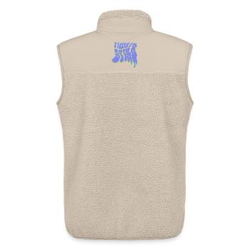 I think I’m dying - Unisex Sherpaweste von Stanley/Stella - Beige - Hinten - AI Model Male 178 light (178cm)