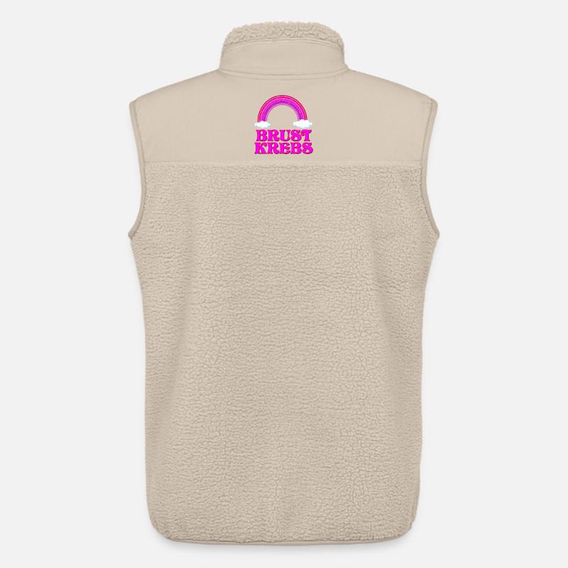 BRUSTKREBS REGENBOGEN - Unisex Sherpaweste von Stanley/Stella - Beige