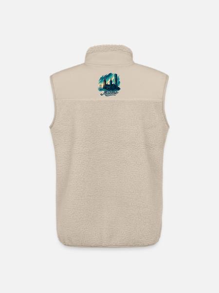 Malmö city Sweden cool maritime gift - Unisex Sherpa Gilet by Stanley/Stella - beige