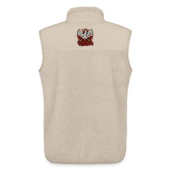 Polen Polska Adler Flagge Fahne Graffiti Geschenk - Unisex Sherpaweste von Stanley/Stella - Beige - Hinten - AI Model Male 178 light (178cm)