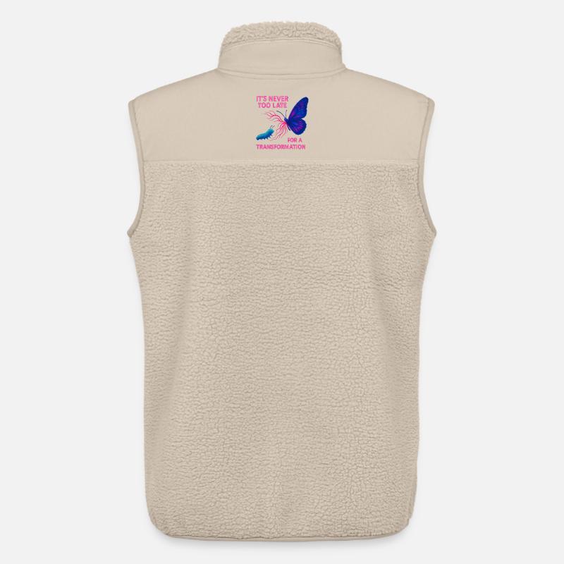 Neon Butterfly – It’s Never Too Late - Unisex Sherpaweste von Stanley/Stella - Beige