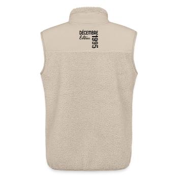 Joyeaux Anniversaire December 1995 - Unisex Sherpa Gilet by Stanley/Stella - beige - Back - AI Model Male 178 light (178cm)