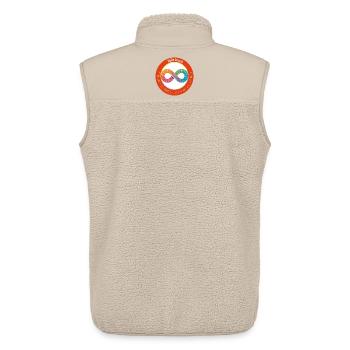 Fail fast doesn't mean drive blindly! - Unisex Sherpa Gilet by Stanley/Stella - beige - Back - AI Model Male 178 light (178cm)
