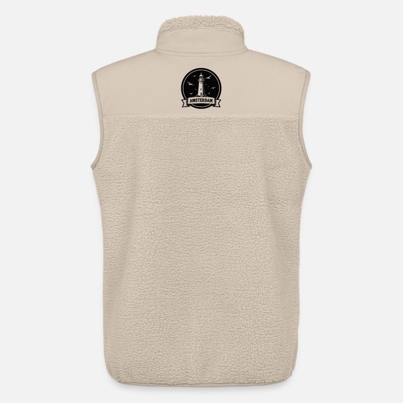 Leuchtturm Amsterdam Maritimes  - Unisex Sherpaweste von Stanley/Stella - Beige