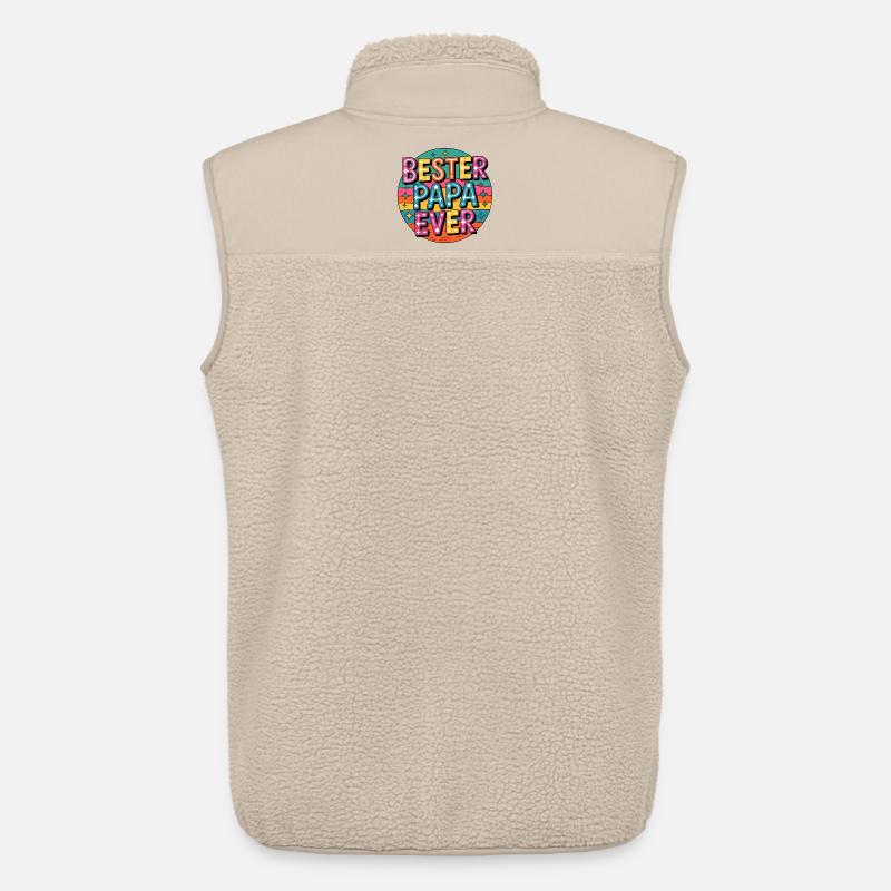 Bester Papa Ever - Unisex Sherpaweste von Stanley/Stella - Beige