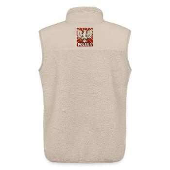 Polska Adler weiß rot Geschenk Polen - Unisex Sherpaweste von Stanley/Stella - Beige - Hinten - AI Model Male 178 light (178cm)