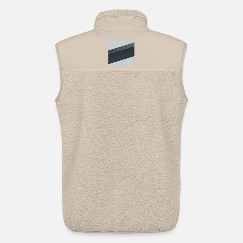 Scandi Geometric Art Grau Sand - Unisex Sherpaweste von Stanley/Stella - Beige