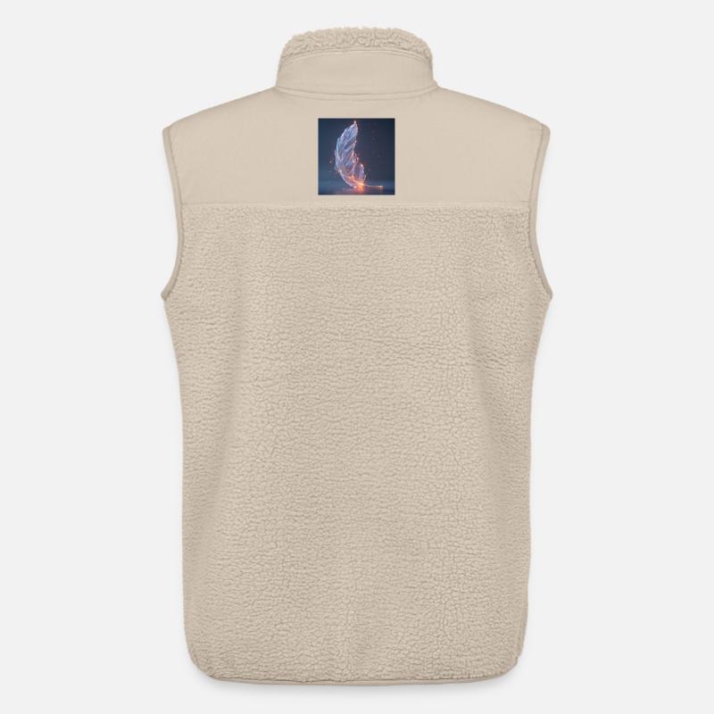 Ätherische Feder leuchtend – Symbol des Lichts - Unisex Sherpaweste von Stanley/Stella - Beige